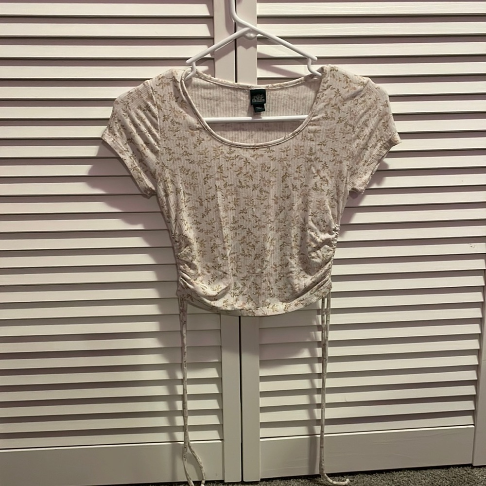 wild fable, floral, crop top